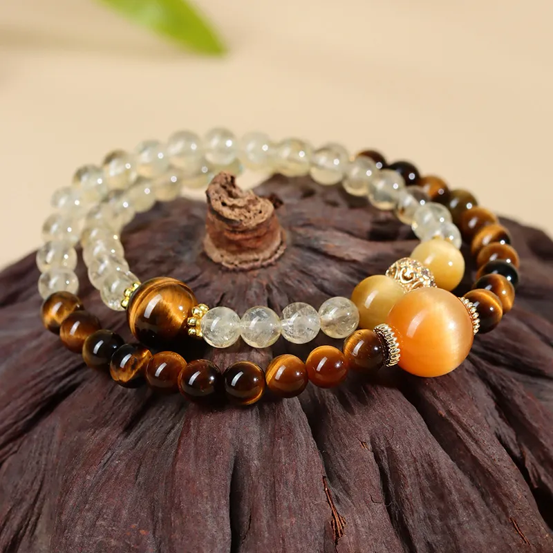 CARAT'S DIARY Tiger's Eye Stone Bracelets Unisex-6