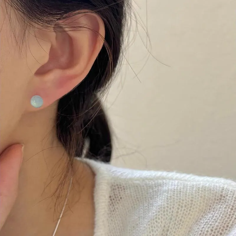 CARAT'S DIARY Colored Glaze Stud Earrings Women's-1