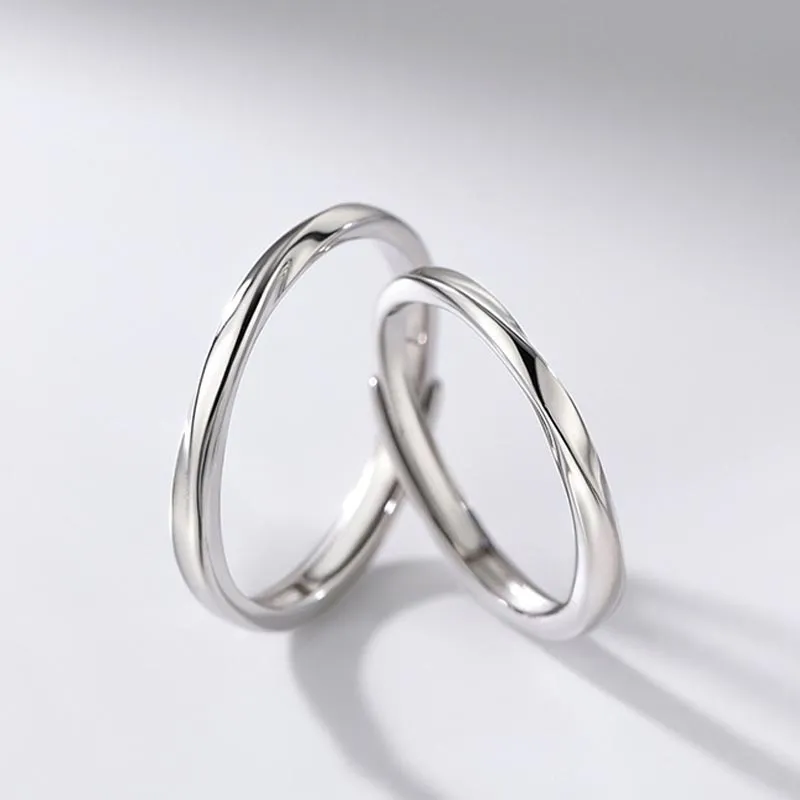 CARAT'S DIARY S999 Fine Silver Rings Unisex-5