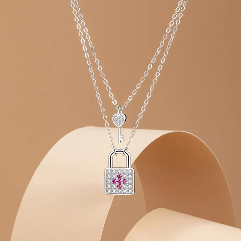 CARAT'S DIARY S925 Silver Collarbone Chain Necklace Women's-5