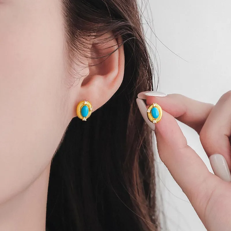 CARAT'S DIARY Resin Stud Earrings Women's-1