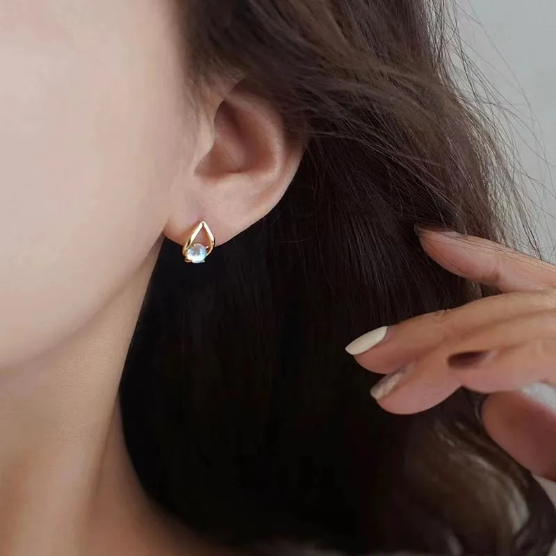 CARAT'S DIARY Colored Glaze Stud Earrings Women's-1
