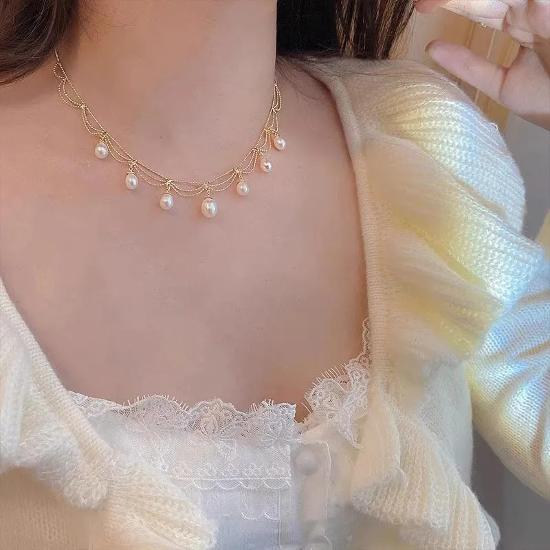 CARAT'S DIARY Freshwater Pearl Necklaces Women's-4