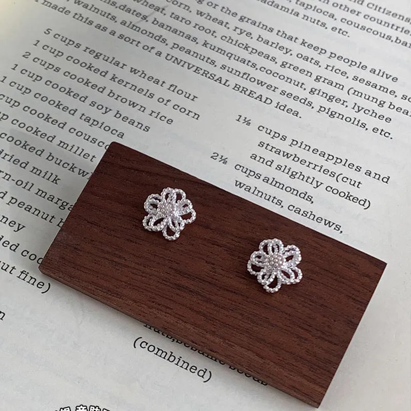 CARAT'S DIARY S925 Silver Stud Earrings Women's-6