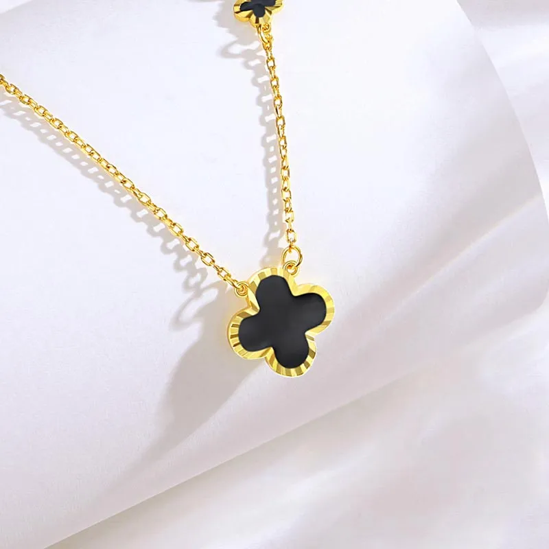 CARAT'S DIARY S925 Silver Collarbone Chain Necklace Women's-5