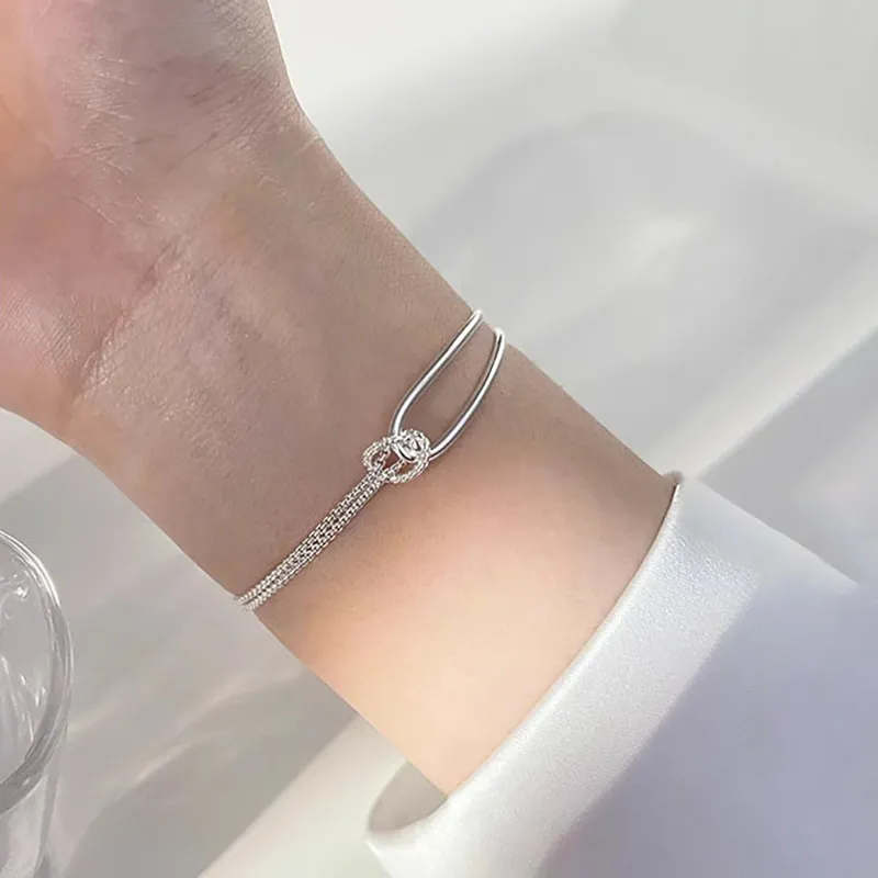 CARAT'S DIARY S925 Silver Bracelets Unisex-3