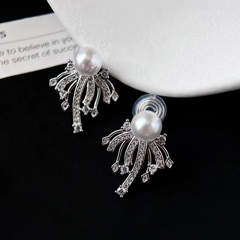 CARAT'S DIARY Faux Pearl Earrings Women's-4