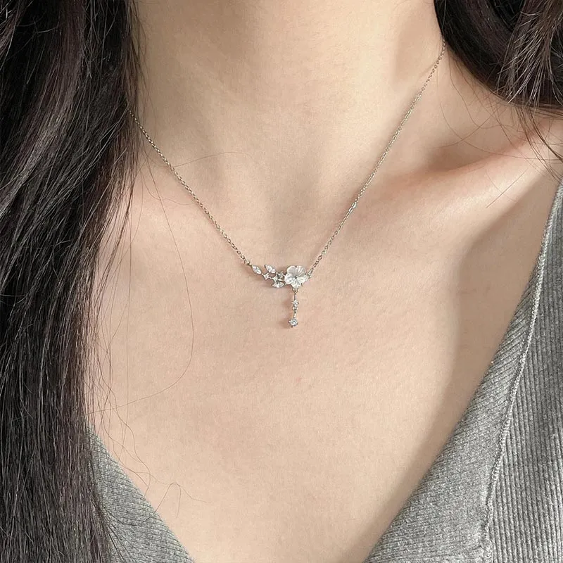 CARAT'S DIARY Colored Glaze Collarbone Chain Necklace Women's-2