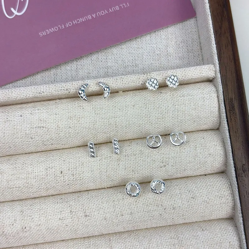 CARAT'S DIARY S925 Silver Stud Earrings Unisex-6