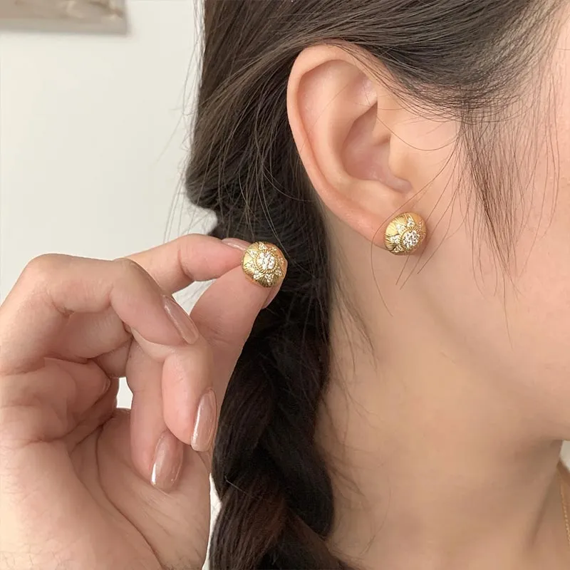 CARAT'S DIARY S925 Silver Stud Earrings Women's-2