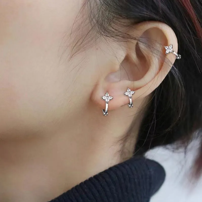 CARAT'S DIARY S999 Fine Silver Earrings Women's-1