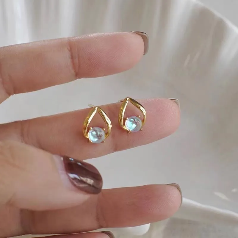 CARAT'S DIARY Colored Glaze Stud Earrings Women's-5