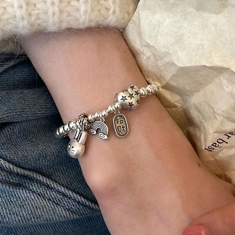 CARAT'S DIARY S999 Fine Silver, S925 Silver Bracelets Women's-3