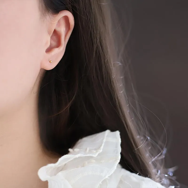 CARAT'S DIARY Alloy Stud Earrings Women's-3