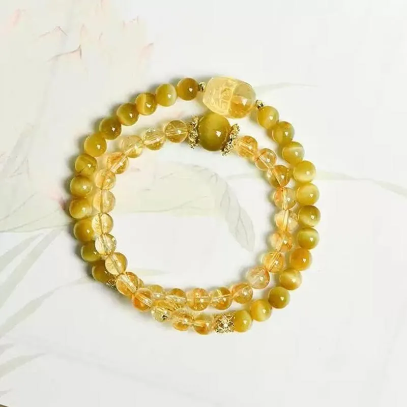 CARAT'S DIARY Tiger's Eye Stone Bracelets Women's-6