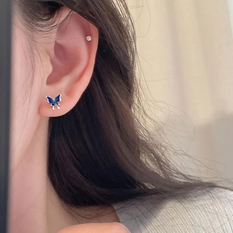 CARAT'S DIARY S925 Silver Stud Earrings Women's-1