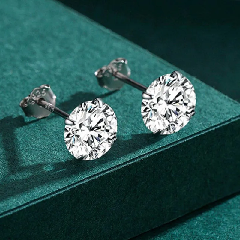 CARAT'S DIARY S925 Silver Stud Earrings Unisex-13