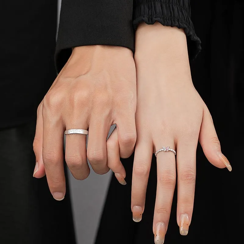 CARAT'S DIARY S925 Silver Glue Drip Rings Unisex-9
