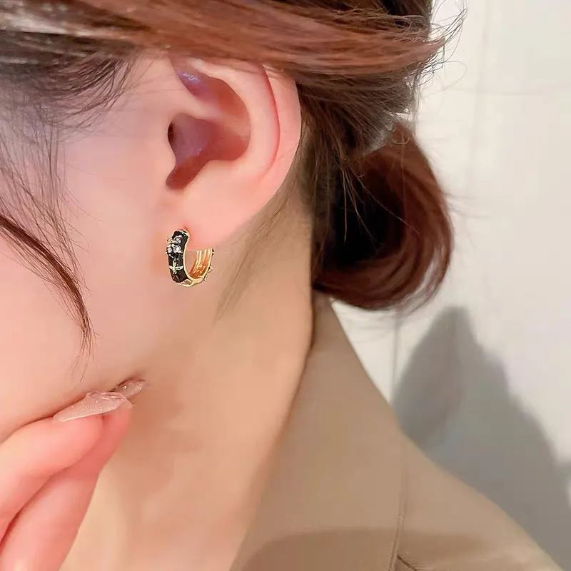 CARAT'S DIARY S925 Silver Stud Earrings Women's-6