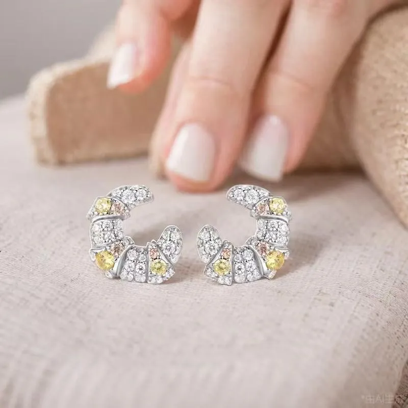 CARAT'S DIARY S925 Silver Stud Earrings Women's-6