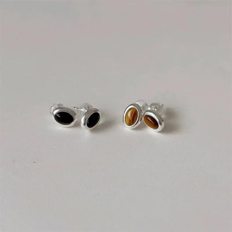 CARAT'S DIARY Agate Stud Earrings Women's-3