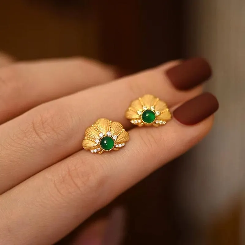 CARAT'S DIARY Colored Glaze Stud Earrings Women's-5