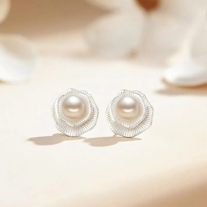 CARAT'S DIARY Pearl Stud Earrings Women's-6