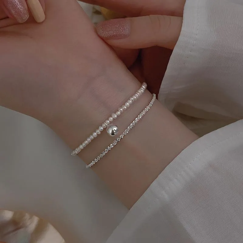 CARAT'S DIARY Alloy Shell Pearl Bracelets Women's-4