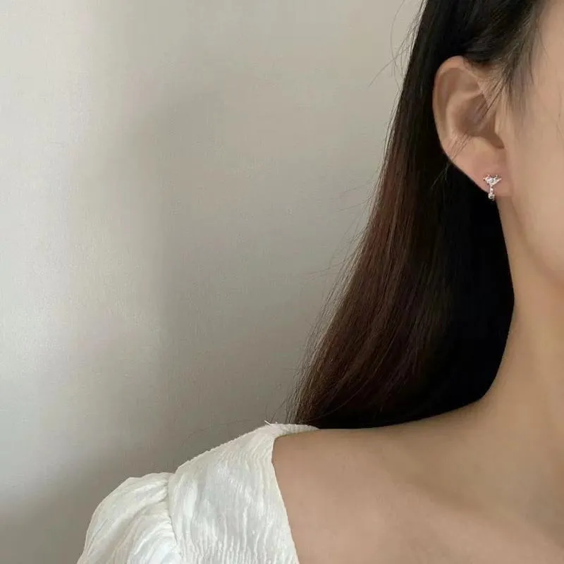 CARAT'S DIARY S999 Fine Silver Earrings Women's-2