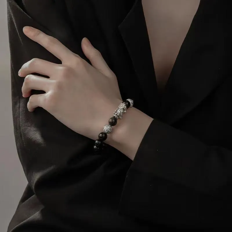 CARAT'S DIARY Obsidian Bracelets Men's-2