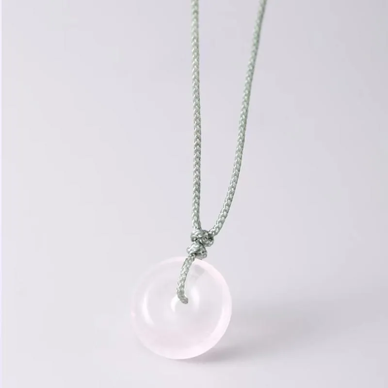 CARAT'S DIARY Colored Glaze Jade Necklaces Unisex-4