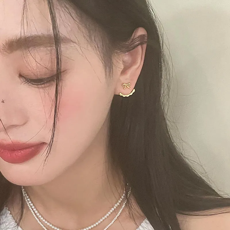 CARAT'S DIARY S925 Silver Stud Earrings Women's-1
