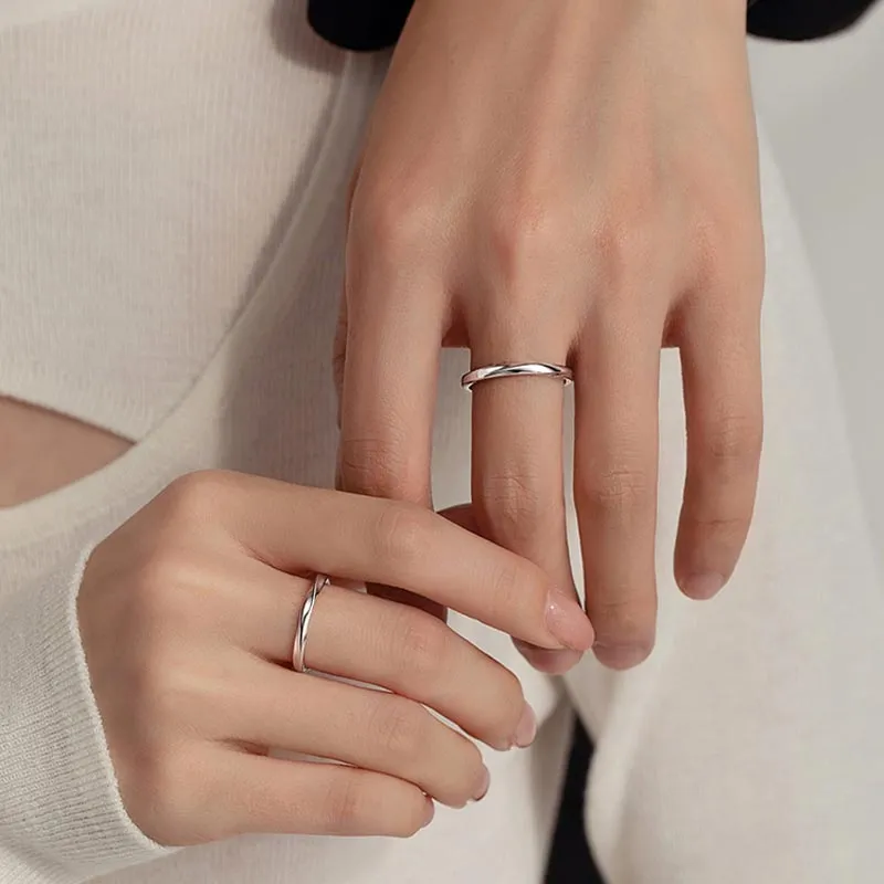 CARAT'S DIARY S999 Fine Silver Rings Unisex-1