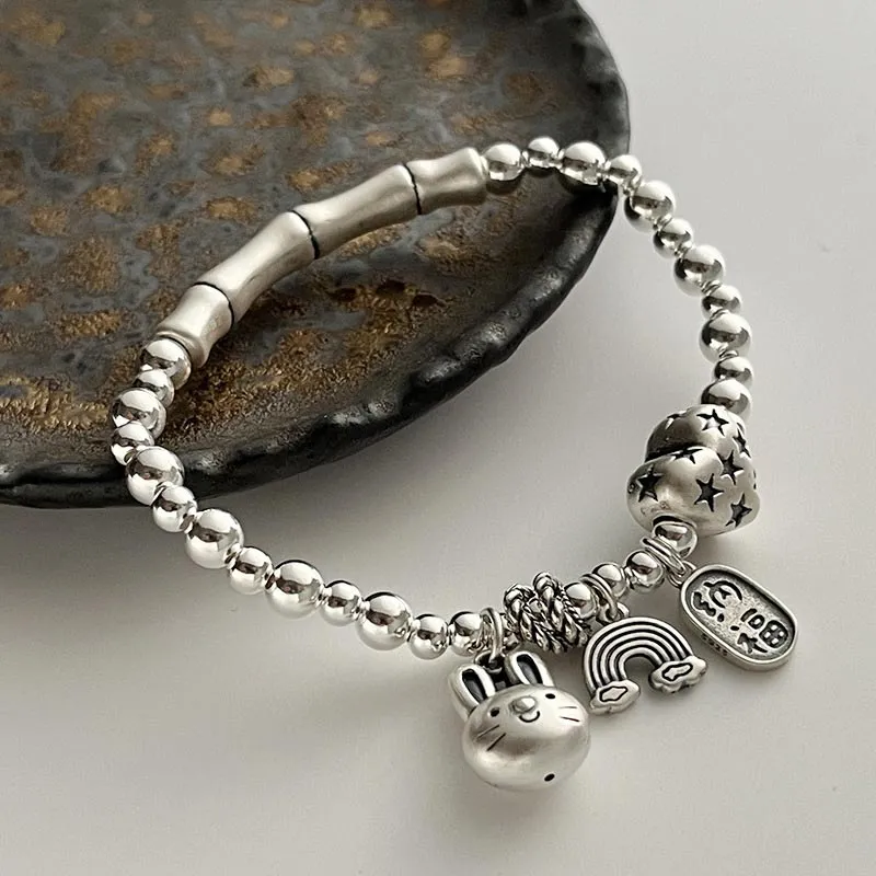 CARAT'S DIARY S999 Fine Silver, S925 Silver Bracelets Women's-7
