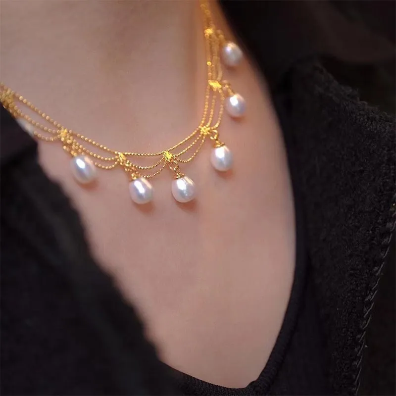 CARAT'S DIARY Freshwater Pearl Necklaces Women's-5