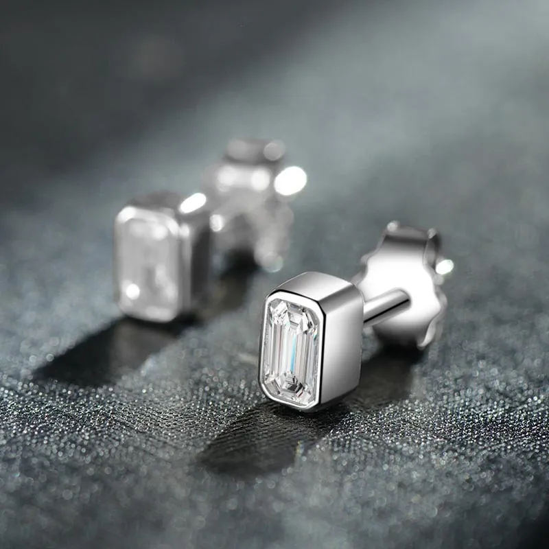 CARAT'S DIARY S925 Silver Stud Earrings Unisex-5