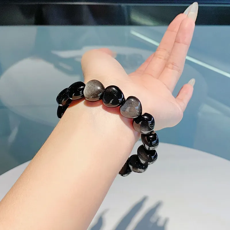 CARAT'S DIARY Obsidian Bracelets Unisex-1