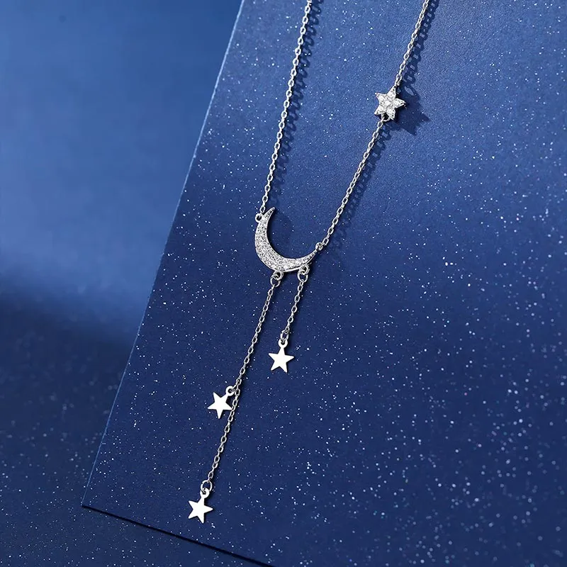 CARAT'S DIARY S925 Silver Collarbone Chain Necklace Women's-6
