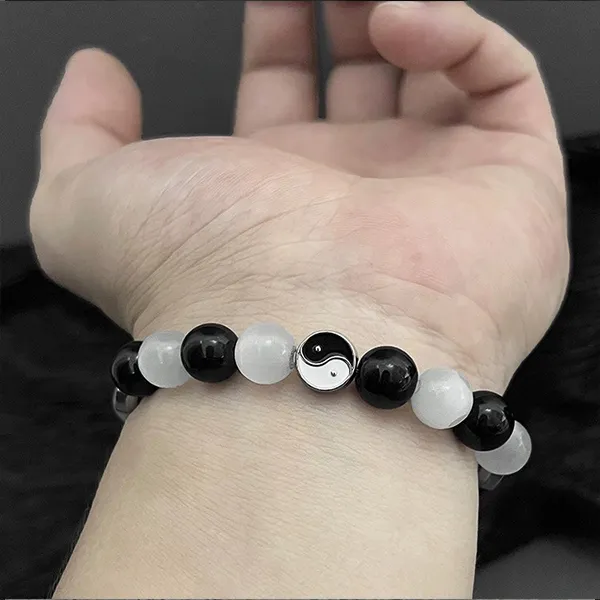 CARAT'S DIARY Obsidian Jade Bracelets Unisex-3