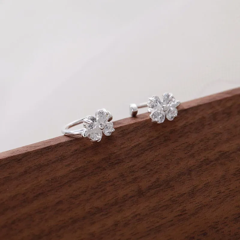 CARAT'S DIARY S999 Fine Silver Earrings Women's-7
