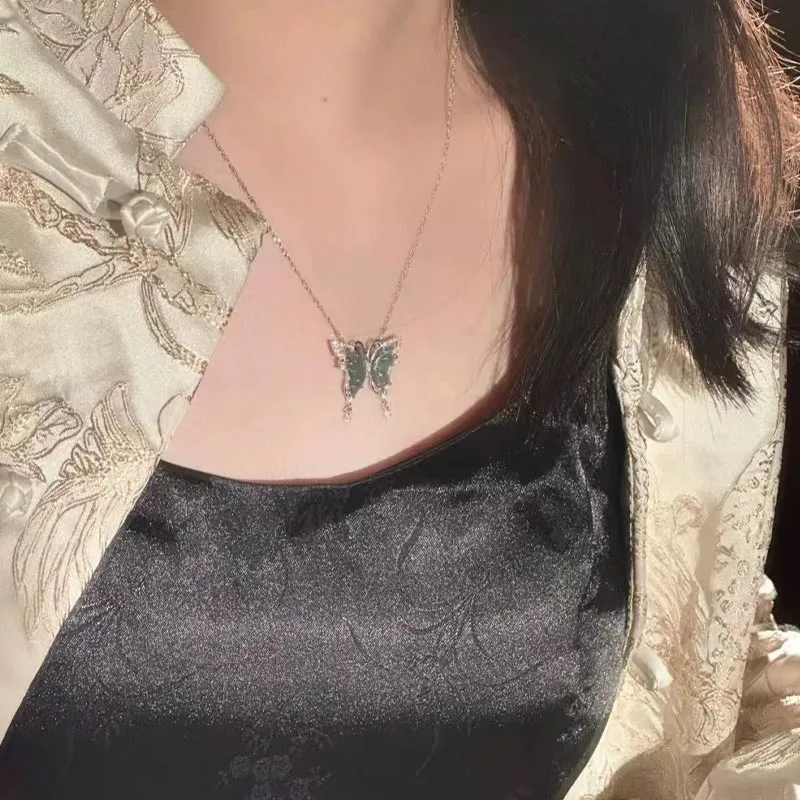 CARAT'S DIARY S925 Silver Collarbone Chain Necklace Women's-1