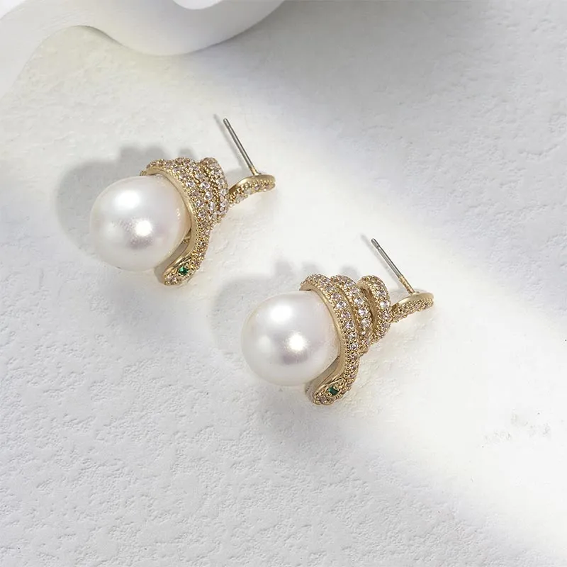 CARAT'S DIARY Faux Pearl Earrings Women's-7