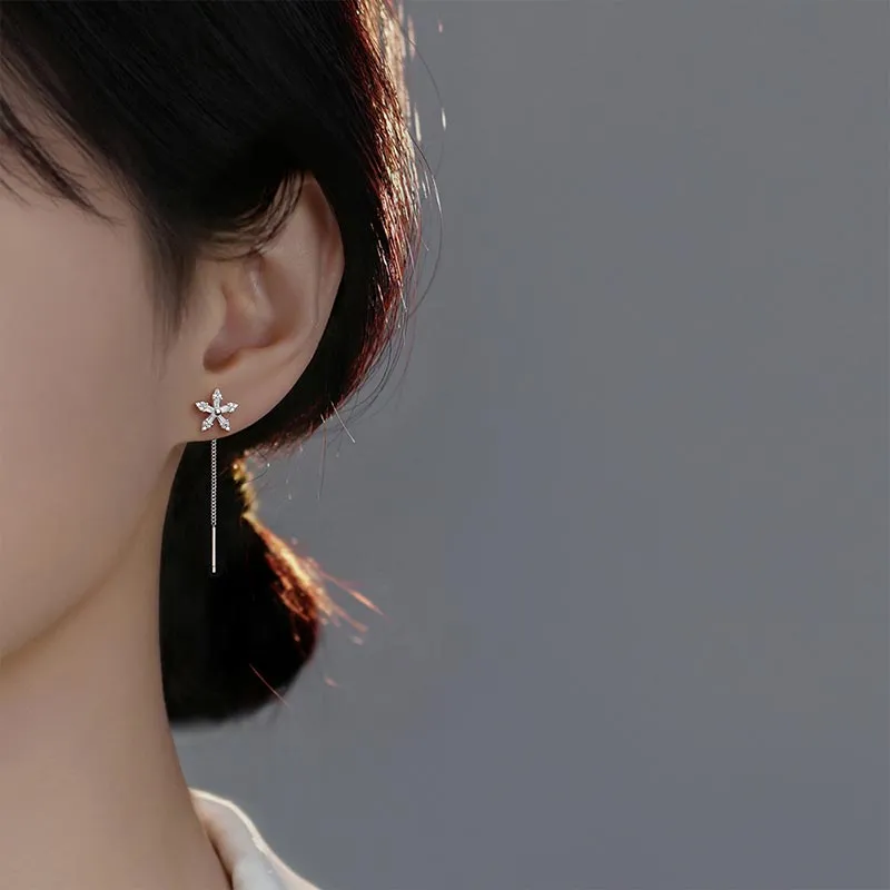 CARAT'S DIARY S925 Silver Drop Earrings Women's-1