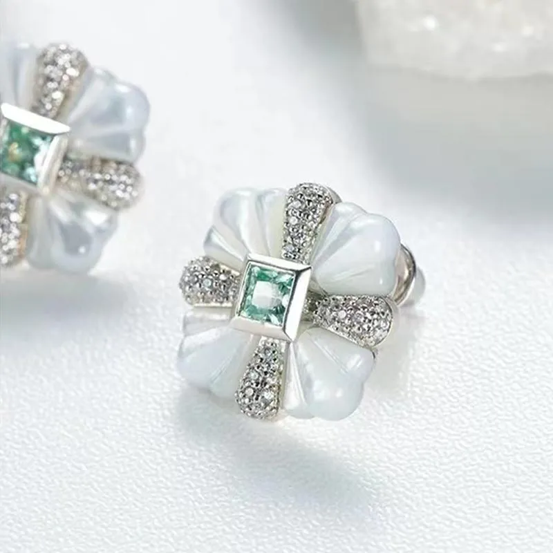 CARAT'S DIARY S925 Silver Stud Earrings Women's-5