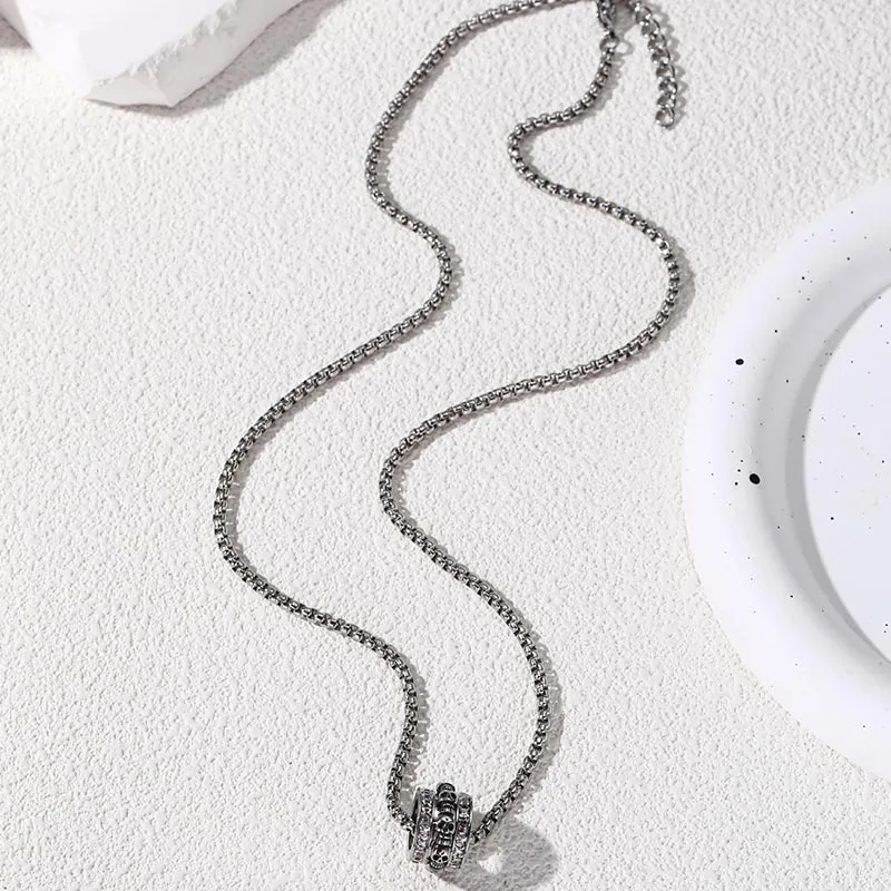 CARAT'S DIARY Alloy Collarbone Chain Necklace Men's-5
