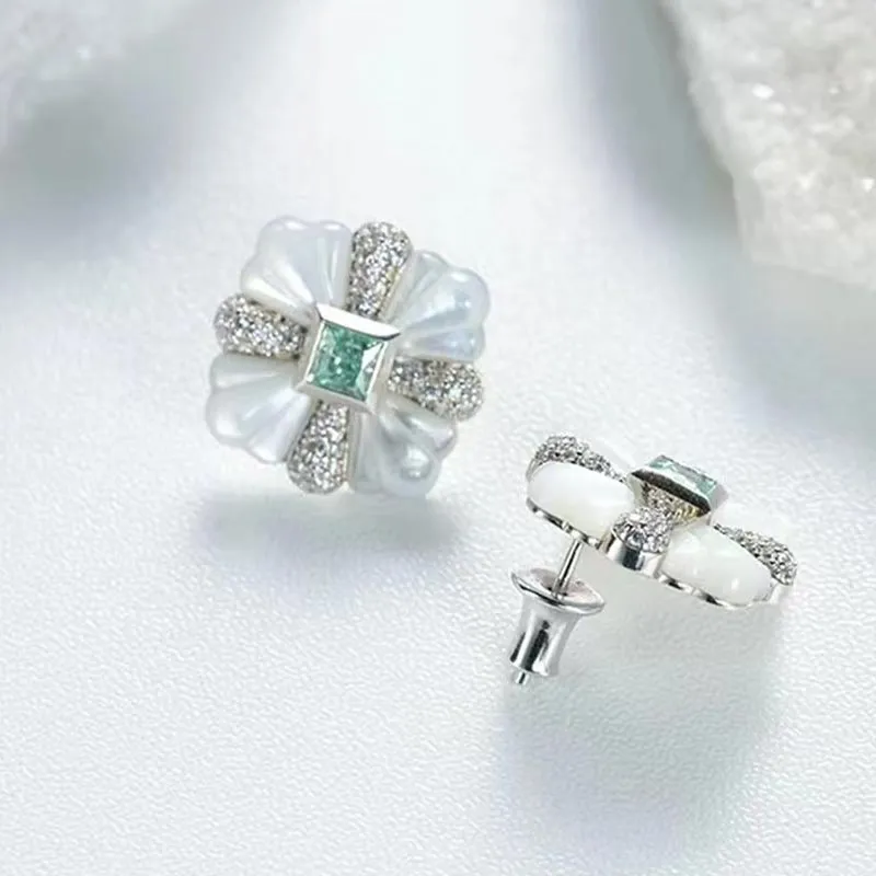CARAT'S DIARY S925 Silver Stud Earrings Women's-6