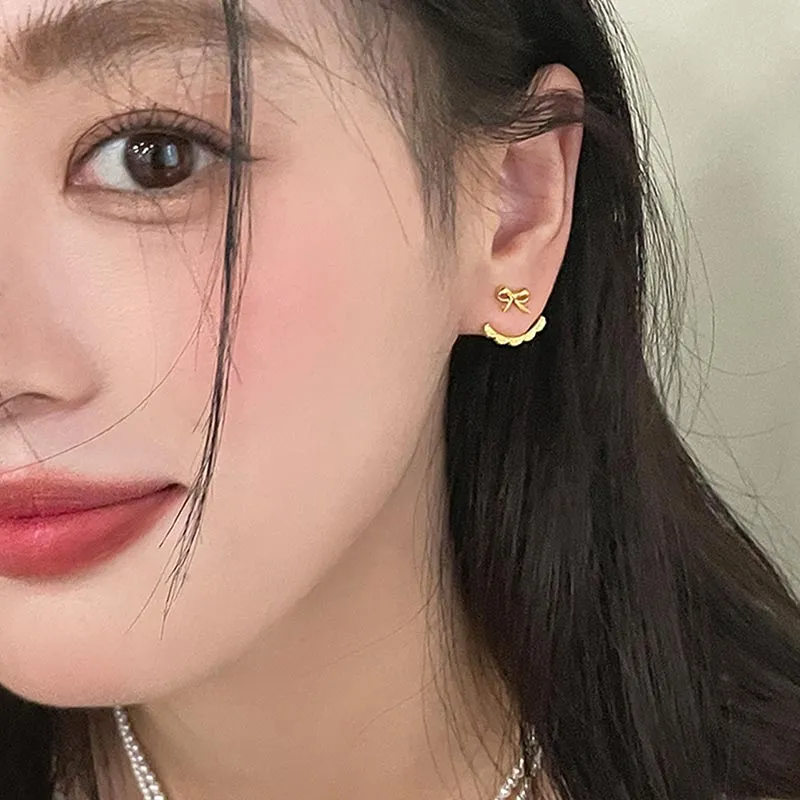 CARAT'S DIARY S925 Silver Stud Earrings Women's-3