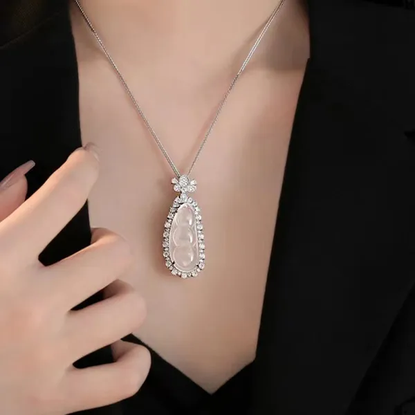 CARAT'S DIARY Chalcedony Jade Necklaces Women's-1