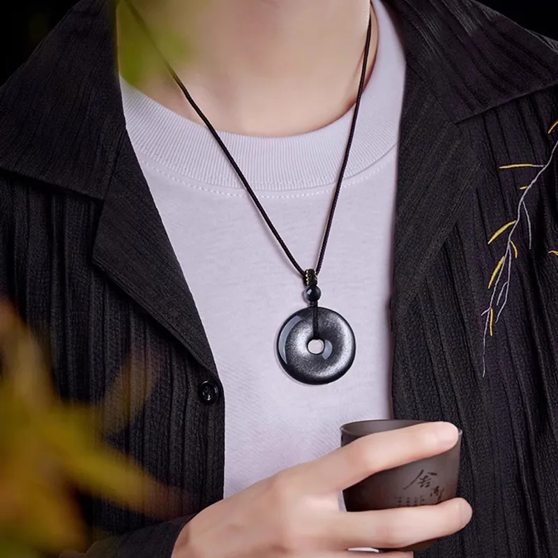 CARAT'S DIARY Obsidian Necklaces Unisex-2
