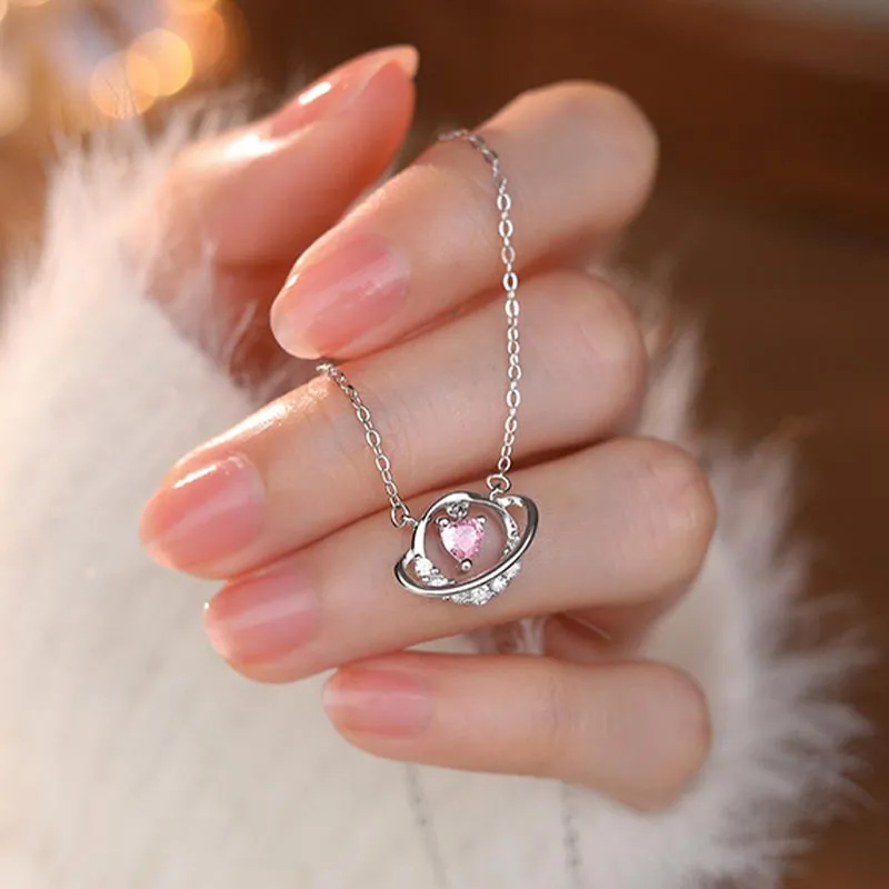CARAT'S DIARY S925 Silver Necklaces Women's-3